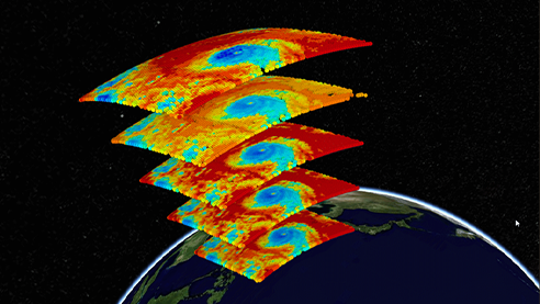 World's First High-frequency, Fine Detection of 3D Atmospheric Structure from Geostationary Orbit