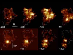 Velocity maps of H&alpha; emission in BzK-15504