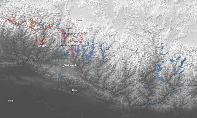 NASA-led Volunteers map Landslides by Nepal Quakes
