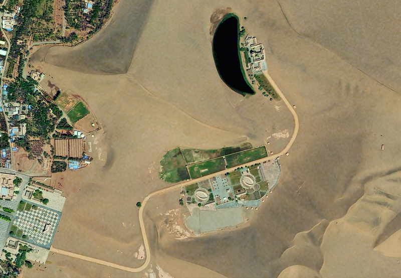 Satellite Images Show Unique Desert Lakes