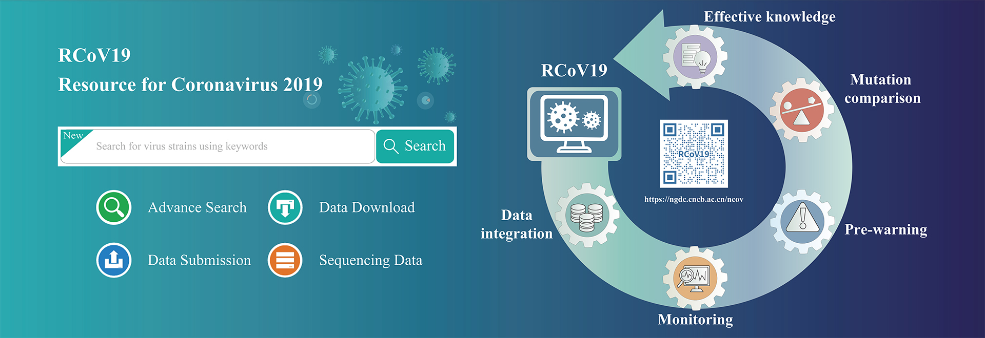 RCoV19: One-stop Hub for SARS-CoV-2 Genome Data Integration, Variant Monitoring, and Risk Pre-warning