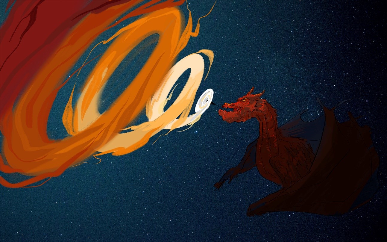 Space Dragons: Researchers Observe Energy Consumption in Quasars