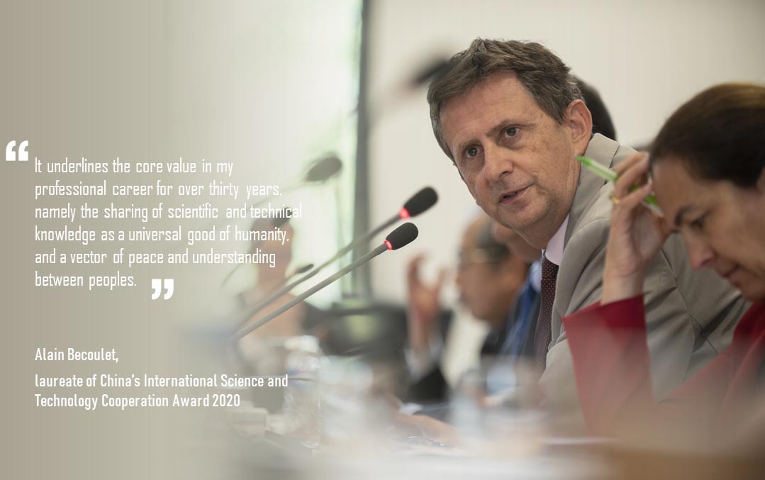 Alain Bécoulet Wins China's 2020 International Science and Technology Cooperation Award