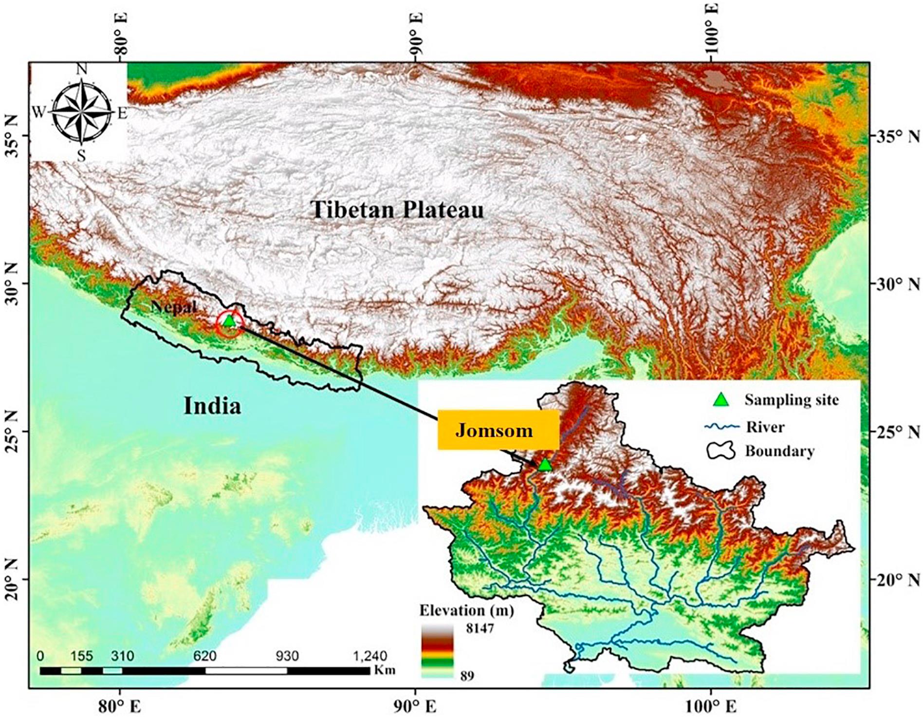 Scientists Analyze the Components and Sources of Pollutants in Wet Deposition at the Central Himalaya