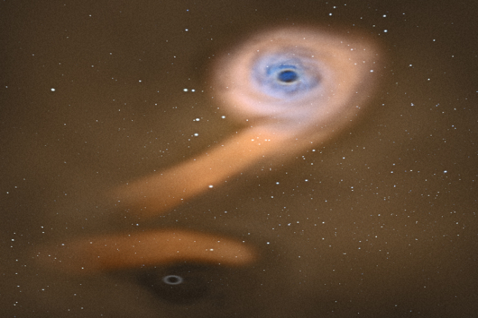 Astronomers Discover the Second Stellar Tidal Disruption Event Caused by Supermassive Black Hole Binary