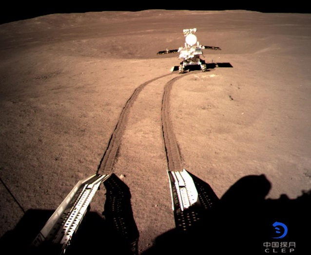 China's Chang'e-4 Probe Soft-lands on Moon's Far Side and China's Lunar Rover Discovers Mysterious Substance There