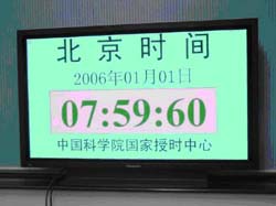 Time adjustment for the New Year