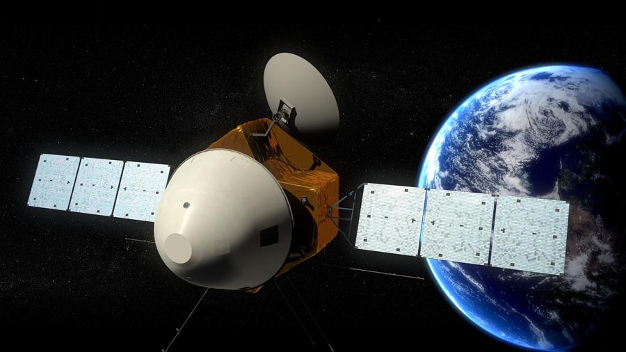 Picture released on Aug. 23, 2016 by lunar probe and space project center of Chinese State Adiministration of Science, Technology and Industry for National Defence shows the concept portraying what the Mars probe would look like. Image of China