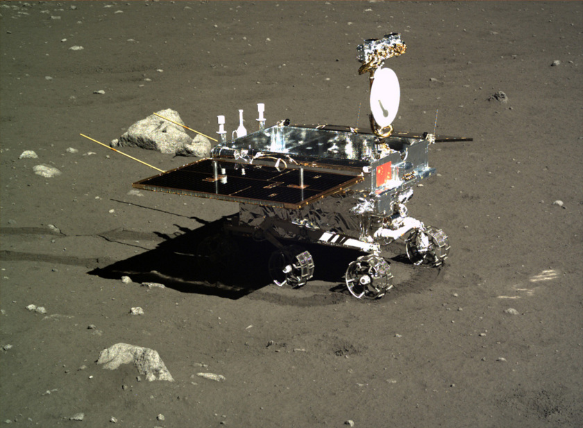 China's Yutu rover, part of the Chang'e-3 mission that soft-landed on the Moon in 2013 (Chinese Academy of Sciences).