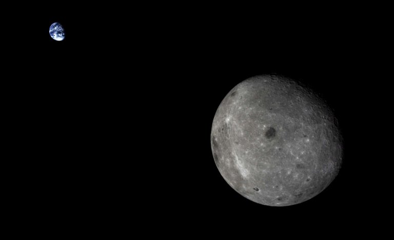 The far side of the Moon imaged by China's Chang'e-5 T1 test service module.