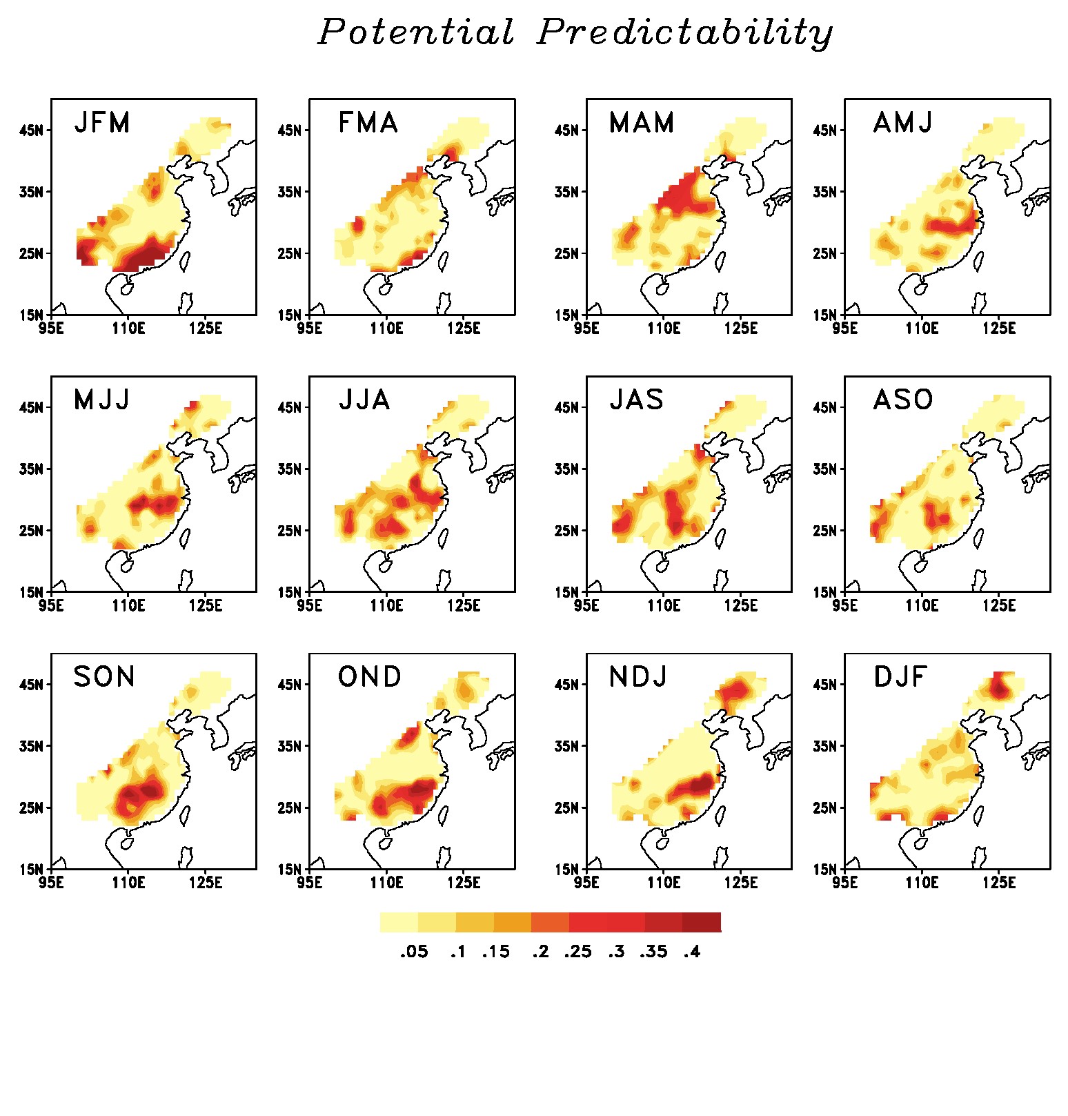 Identifying the Predictable Signals of Seasonal Precipitation in Eastern China