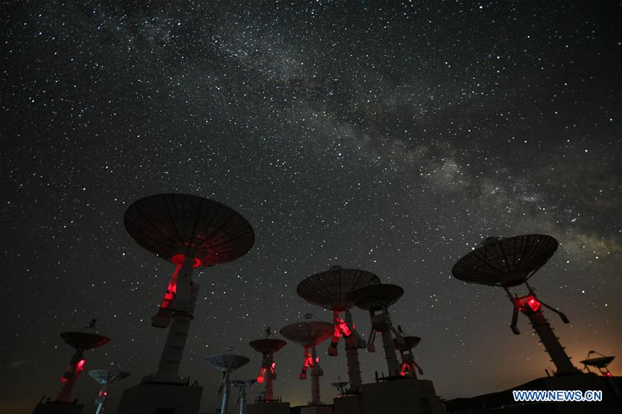 Starry Night over Ming'antu Observing Station of National Astronomical Observatories in Inner Mongolia----Chinese Academy of Sciences