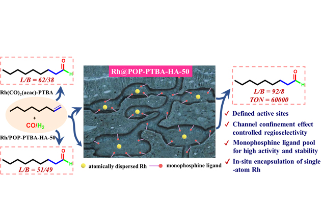 Novel Porous Monophosphine Polymer Catalysts Developed for Regioselective Heterogeneous Hydroformylation of Alkenes