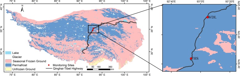 Location of the monitoring sites on the Qinghai-Tibet Plateau..jpg