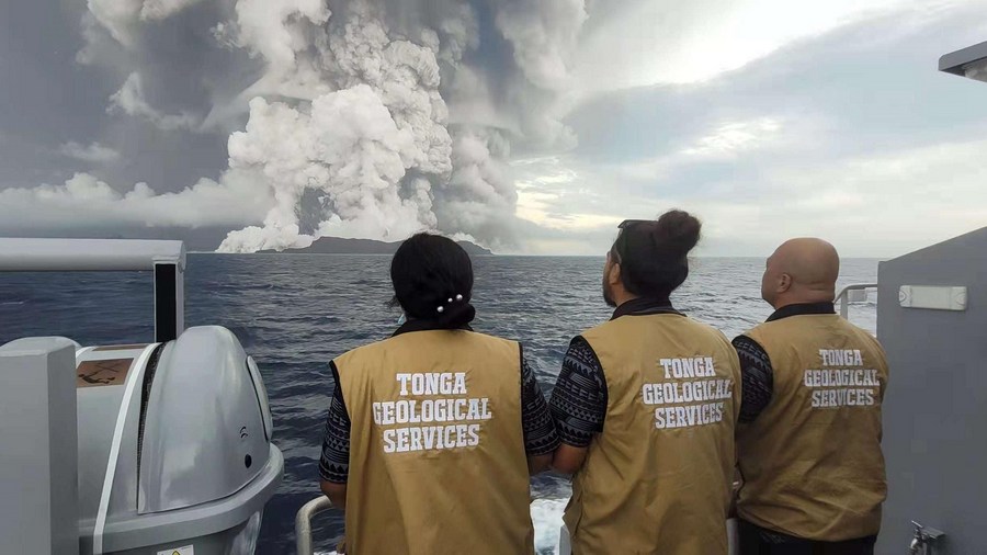 Observational Instrument Captures Produced Gas of Tonga Eruption