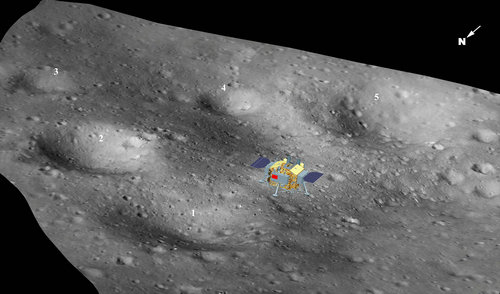 Reconstructing the First Successful Lunar Farside Landing